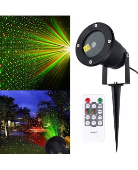 IP65 Outdoor RG Star Christmas Laser Projector Lamp Star LED Disco Stage Light Green Red Landscape Garden LED Spotlight