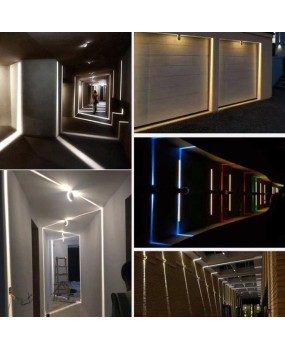 Thrisdar 360 Degree LED Window Line Wall Light 10W Window Sill Door Frame Spotlight Wall lamp Hotel KTV Corridor Aisle Beam Ray Light