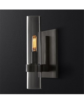 RH Nordic glass wall lamp post-modern bedroom bedside wall light fixture hotel mirror light restaurant aisle stair wall sconce