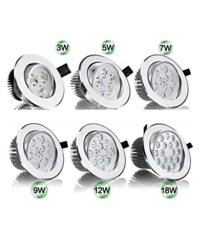 3W 5W 7W 9W 12W 15W LED Ceiling Downlight led Downlight Recessed Spot Light for Home Lighting AC85-265V