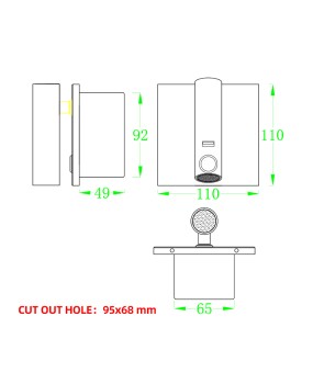 LED wall Light with switch Bedroom indoor lighting bedside Wall lamp USB night LED Reading 3W LED wall Sconce