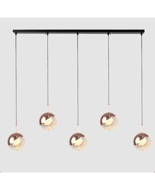 Nordic crystal pendant light ceiling loft decor rose gold pendant lamp aisle bar living room suspension lights