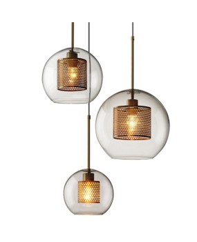 Nordic Pendant Light Glass Home Lighting Round Ball Shape Lamp Dining Room Living Room Bedside Lamp