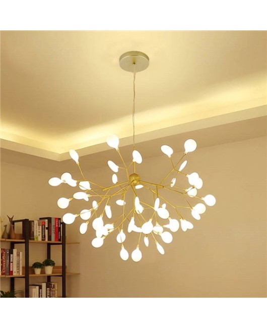 LED Firefly Pendant Light Contemporary LED Chandelier Tree Branch Shape Living Room Bedroom Study Light