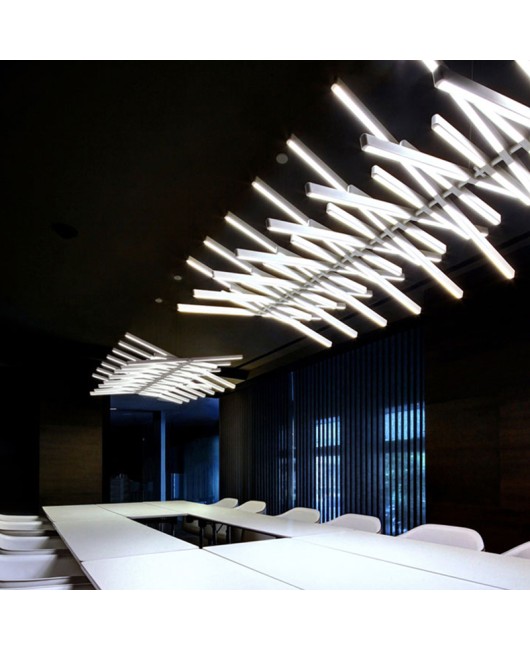 Modern LED Chandelier lighting Nordic Black/White Office Pendant lamps living room home hanging lights dining room Bar fixtures