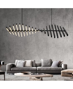 Modern LED Chandelier lighting Nordic Black/White Office Pendant lamps living room home hanging lights dining room Bar fixtures