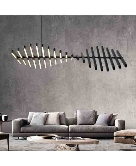 Modern LED Chandelier lighting Nordic Black/White Office Pendant lamps living room home hanging lights dining room Bar fixtures