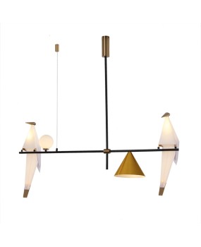 Scandinavian Restaurant Birds Thousand Paper Cranes Modern Pendant Light