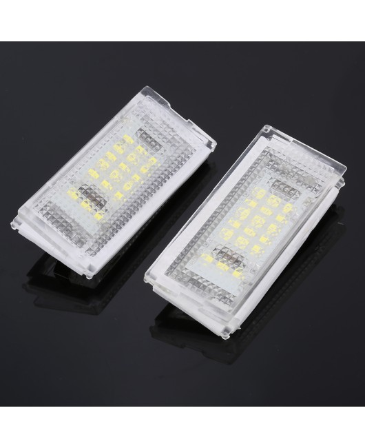 2 pieces / lot Led License Plate Light Led Canbus Auto Tail Light White LED Bulbs For BMW 3er E46 4D 1998-2003 Car Accessories