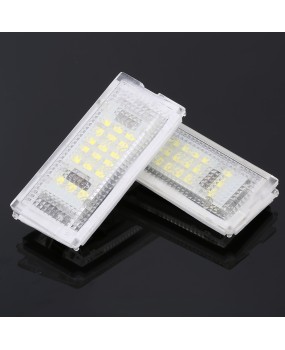 2 pieces / lot Led License Plate Light Led Canbus Auto Tail Light White LED Bulbs For BMW 3er E46 4D 1998-2003 Car Accessories