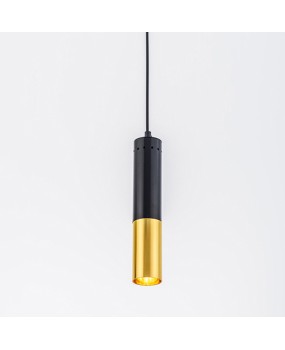 Delightfull Ike pipe LED chandelier lamp light metal tube modern black gold pipe hanging light