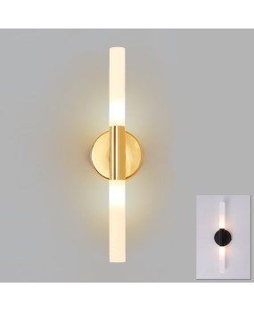 Modern metal tube pipe up down LED wall lamp light sconce