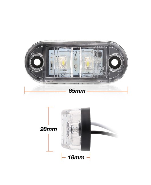 LED Bar Off Road LED Work Light 12V 24V Front Side Marker Light Position Truck Trailers side lights Side Lamp