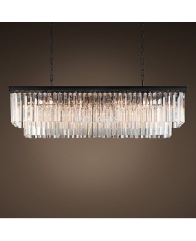 American Luxury Vintage Chandelier Crystal Pendant Hanging Light Chandeliers Lamp
