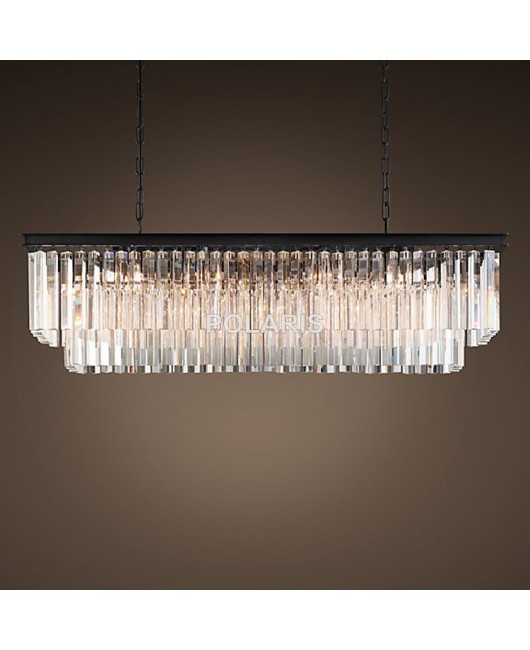 American Luxury Vintage Chandelier Crystal Pendant Hanging Light Chandeliers Lamp