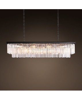 American Luxury Vintage Chandelier Crystal Pendant Hanging Light Chandeliers Lamp