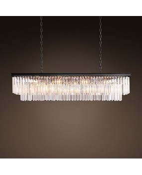 American Luxury Vintage Chandelier Crystal Pendant Hanging Light Chandeliers Lamp