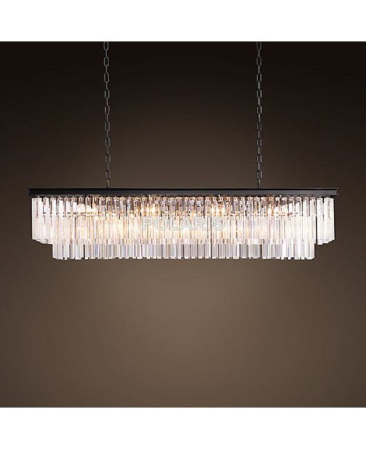 American Luxury Vintage Chandelier Crystal Pendant Hanging Light Chandeliers Lamp