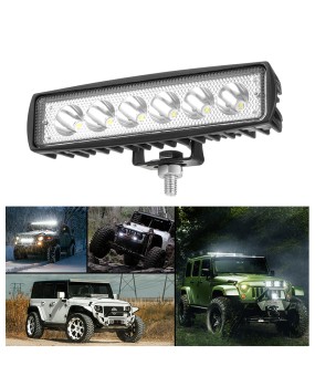 6 inch Led Light Bar Offroad Spot Work Light 18W Barre Led Working Lights Beams Car Accessories for Truck ATV 4x4 SUV 12V