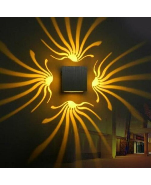 Modern 3W LED Wall Light Sconce Aisle Bedside KTV Bar Lamp Fixture 