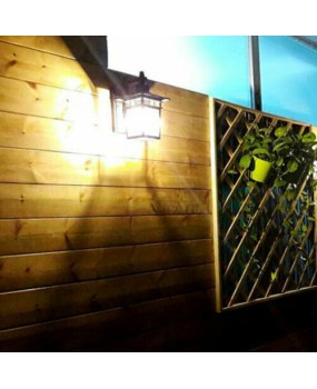 Black Metal+Glass shade Wall Light Outdoor Waterproof Porch Garden Wall sconces