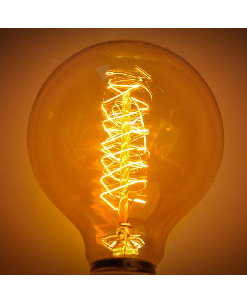 Лампы со спиралью. Лампа Эдисона е27 g95. Edison Bulb g125. Лампа g125 накаливания. Лампа лофт шар g80 е27 40w vg6-g80a2-40w.