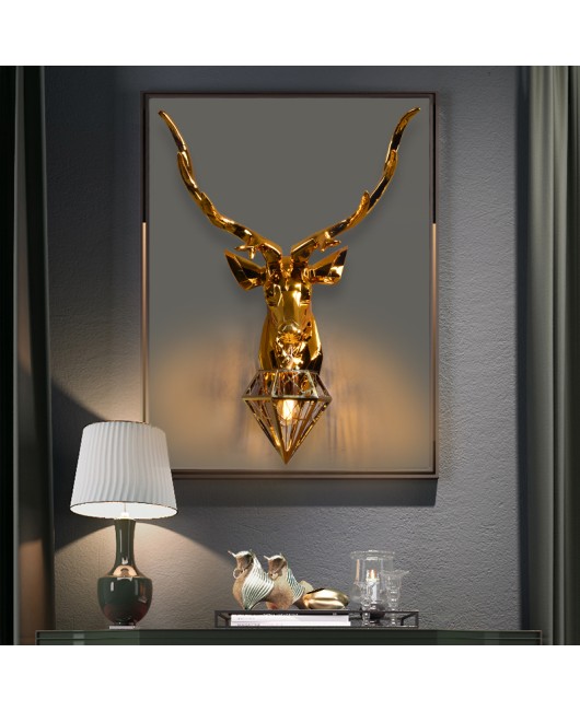 Nordic Antler Wall Lamp Creative Wall Lamps Deer Lamp for Bedroom Buckhorn Kitchen Wall Lights