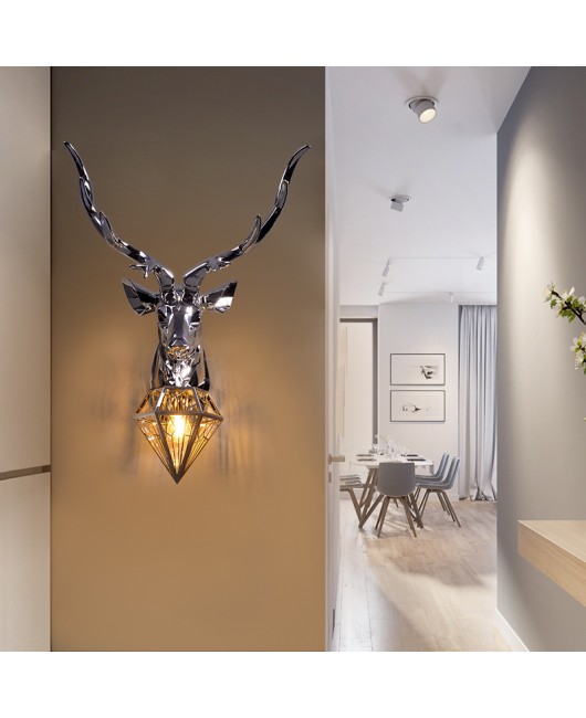 Nordic Antler Wall Lamp Creative Wall Lamps Deer Lamp for Bedroom Buckhorn Kitchen Wall Lights
