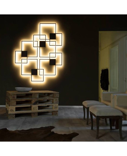 Decorative modern LED Wall Lamp DIY background light indoor for home interior TV Wall Lights lounge living Room bedroom