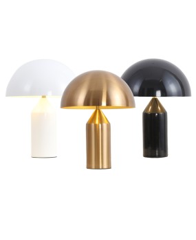 Nordic postmodern iron table lamp light luxury bedroom lamp bedside mushroom table lamp