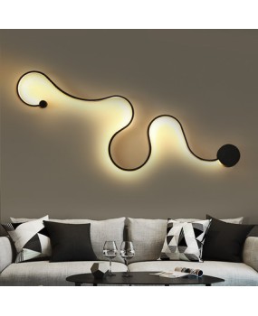 Modern wall lamps for bedroom white or balck color for living room bedside decoration Aisle wall light 