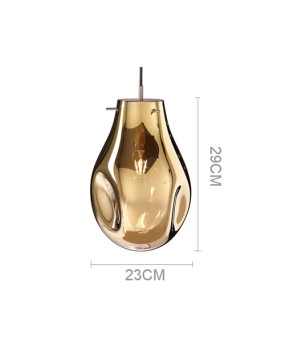 Modern restaurant pavilion glass pendant lamp designer handmade Bomma stained glass chandelier