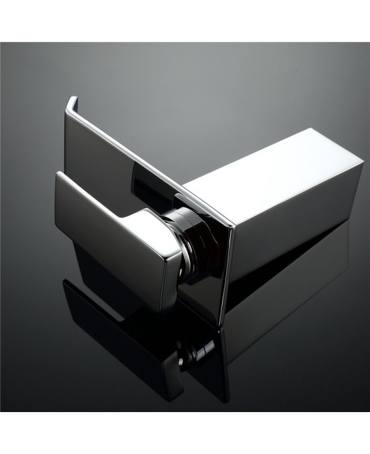 Contemporary Waterfall Bathroom Sink Faucet Chrome Brass Basin Tap