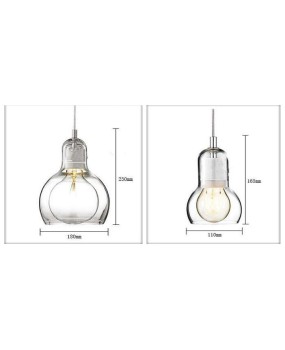 Modern Pendant Lights Glass Lampshade Loft Pendant Lamps E27 for Dinning Room Home Decoration Indoor Lighting