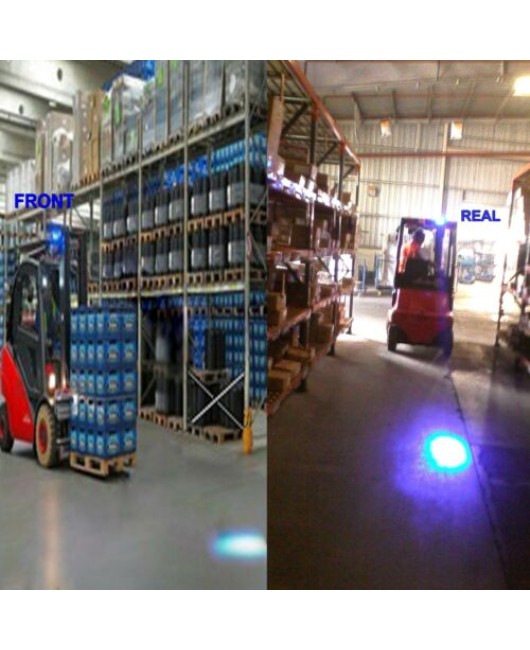 20W LED Spot Forklift Truck Blue Warning Lamp Safety Working Light 10-60V