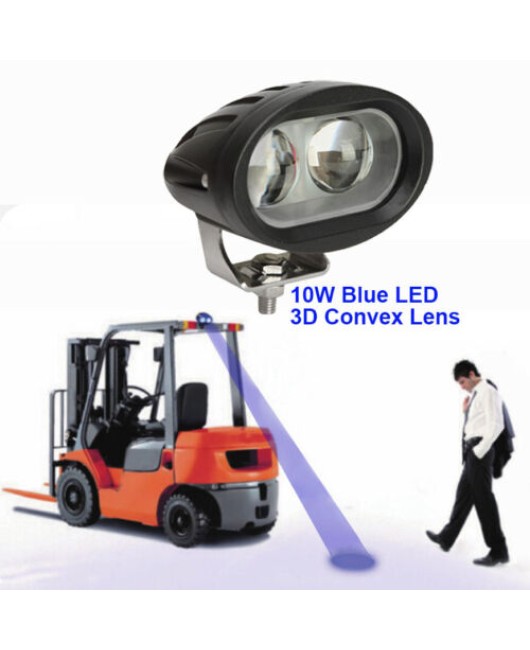 20W LED Spot Forklift Truck Blue Warning Lamp Safety Working Light 10-60V