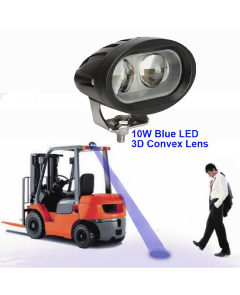 FidgetGear 20W LED Spot Forklift Truck Blue Warning Lamp Safety Working Light 10-60V 