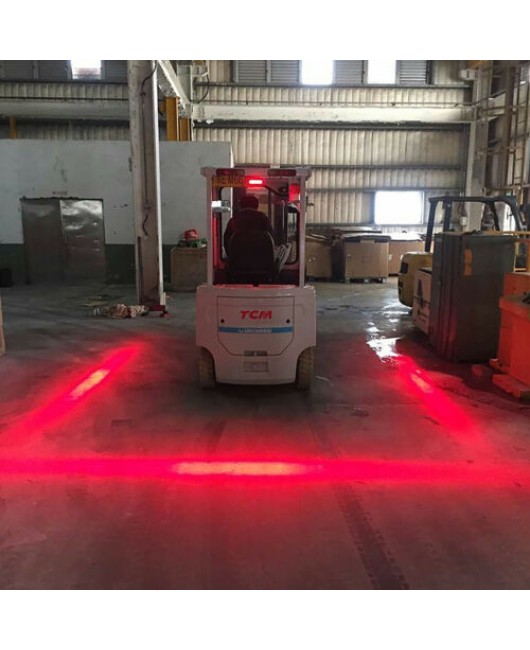 30W LED Forklift Truck RED/BLUE Line Warning Lamp Safety Working Light 10-80V IP68