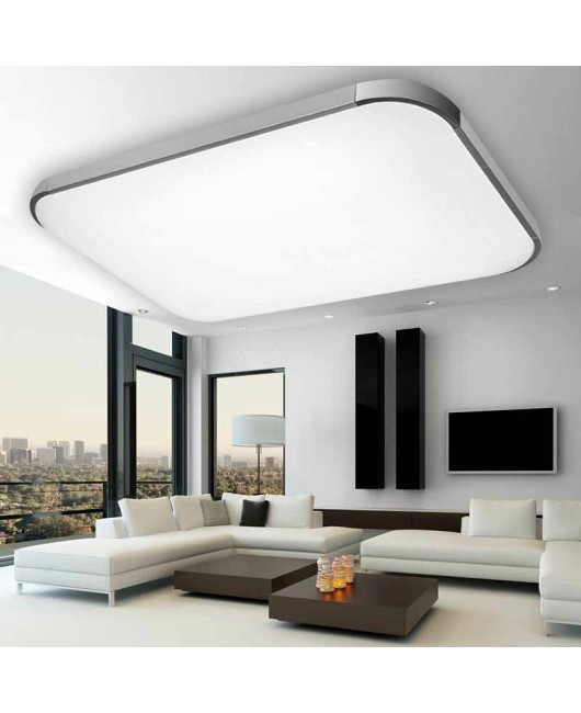 Modern 24W/48W/72W Slim LED Ceiling Light Iphone Square Rectangle Living Room Bedroom