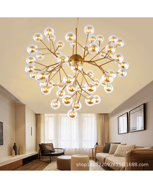 Firefly chandelier branches LED glass bulb ball chandelier