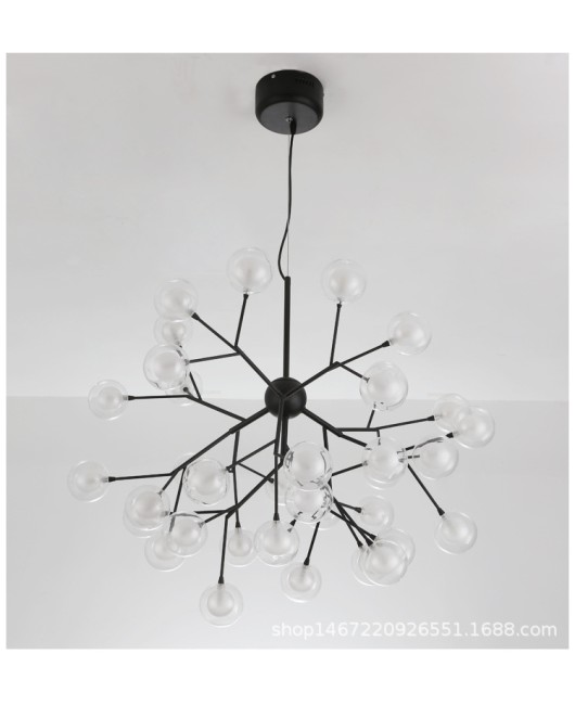 Firefly chandelier branches LED glass bulb ball chandelier