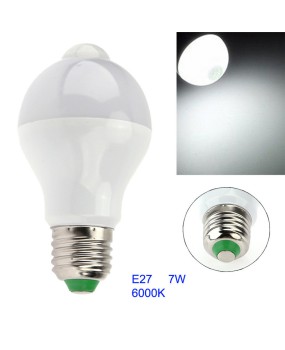 5W/7W/12W Body Infrared Sensor PIR Motion Sensor Detection LED Lamp Bulbs 