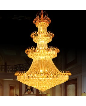 European LED Crystal Chandelier living room villa lobby ceiling light