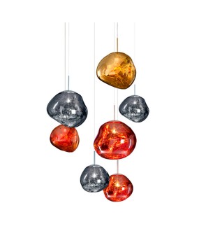 Tom Dixon Modern Melt Pendant Lights PVC Lava Irregular Hang Lamp for Living Room Bedroom Lamp Restaurant Home Lighting