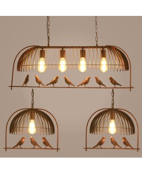 Bird cage restaurant cafe bar desk study chandelier retro bird balcony chandelier