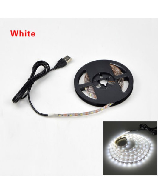 0.5/1/2/3/4/5M USB LED Strip Light RGB 2835 TV Back Lamp Colour Changing +Remote