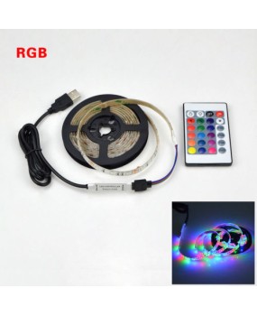 0.5/1/2/3/4/5M USB LED Strip Light RGB 2835 TV Back Lamp Colour Changing +Remote