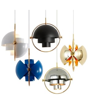 Multi-variable ball semi-circular personality fashion metal chandelier restaurant living room showroom