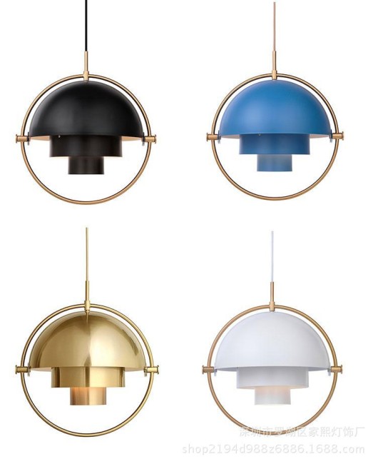 Multi-variable ball semi-circular personality fashion metal chandelier restaurant living room showroom