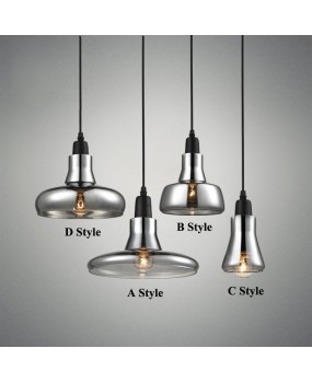 Nordic modern E27 glass shadow chandelier bar dining room personality small chandelier lamps